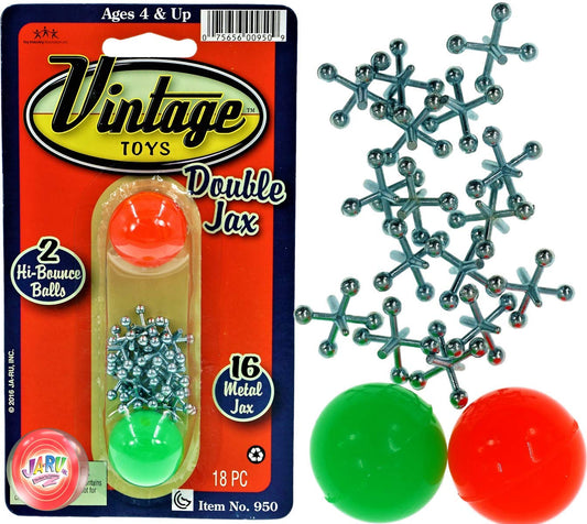JA-RU Vintage jacks on table for classic family play