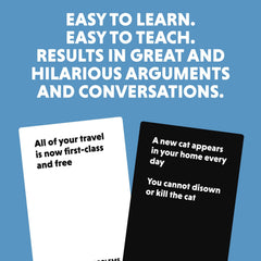 You’ve Got Problems game cards mid-play showing perks and problems.