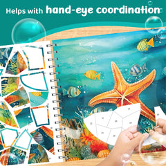 jackinthebox Ocean Theme colouring pages 02, finish scenes with vibrant colours at home