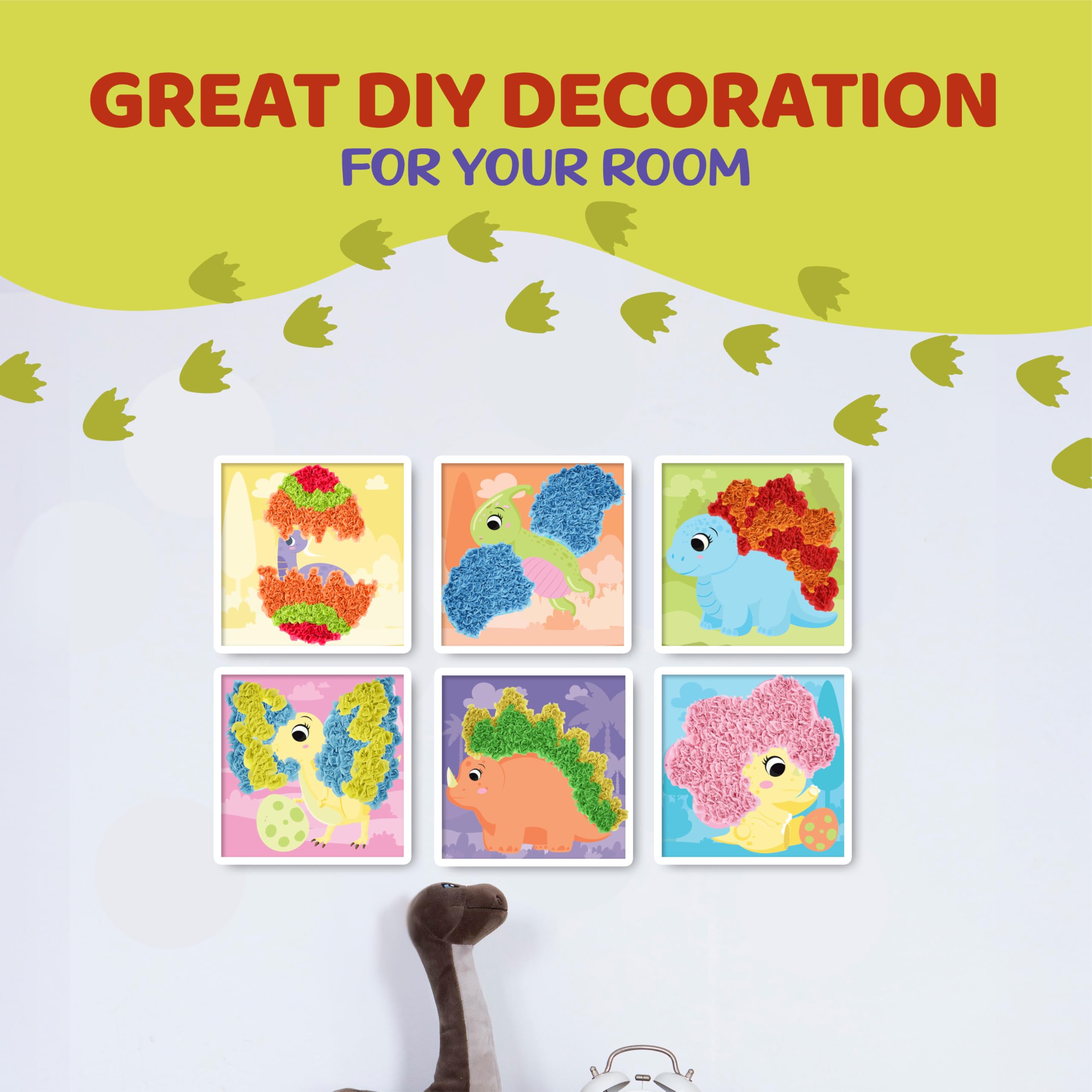 jackinthebox Poke Poke Art Apatosaurus foam board for creative display