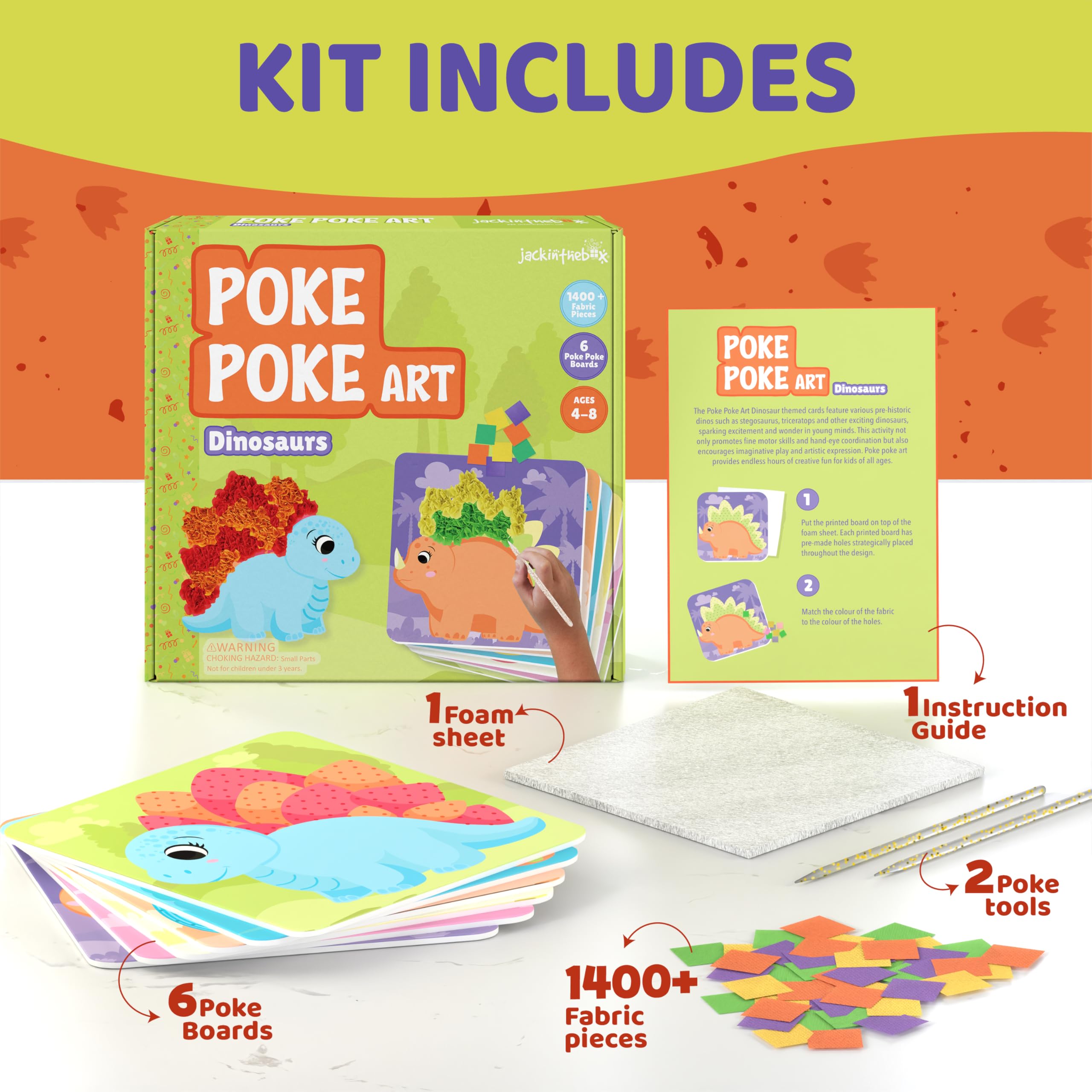 jackinthebox Poke Poke Art Pterosaur poke pad keeps crafting neat and tidy