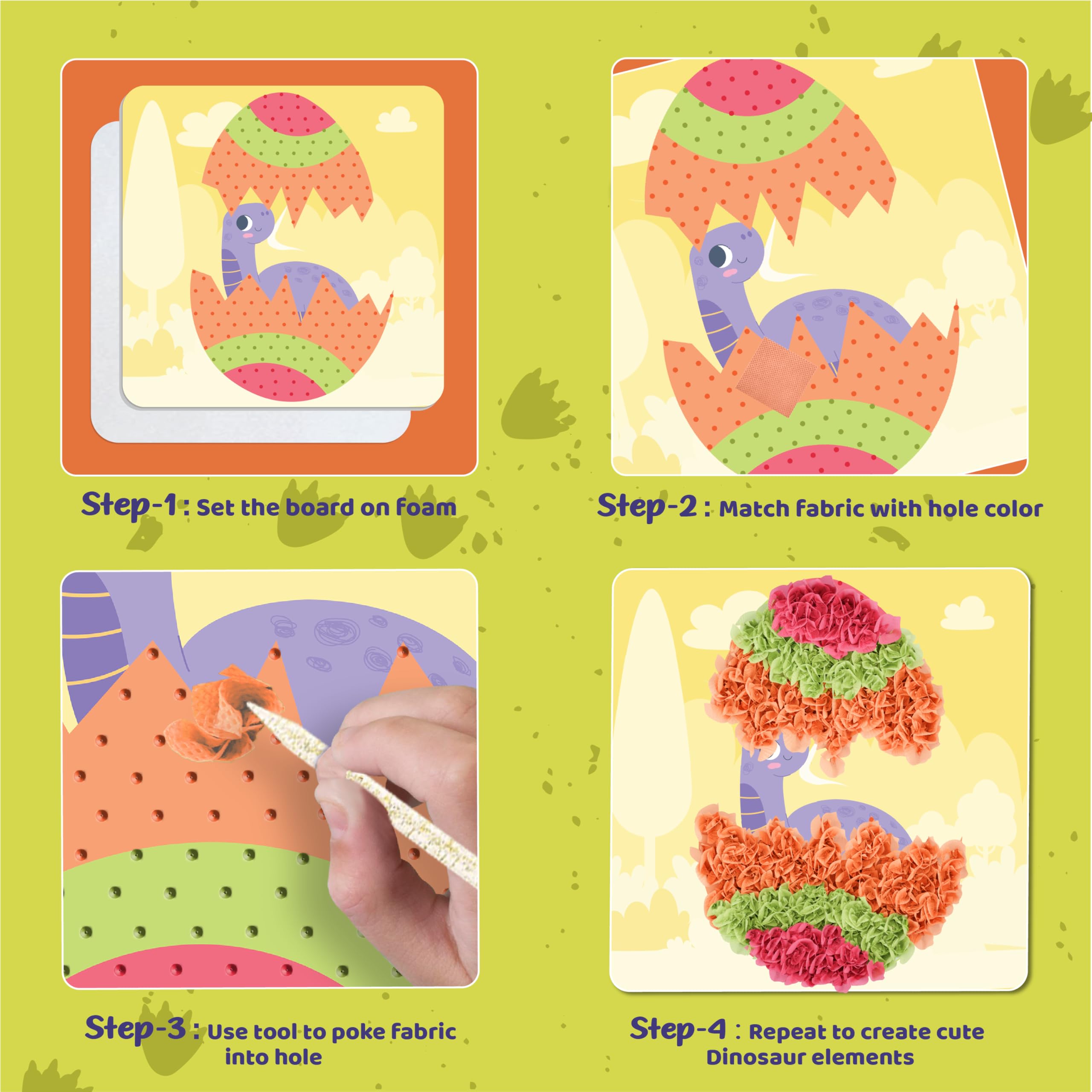 jackinthebox Poke Poke Art Spinosaurus foam board for hands-on design