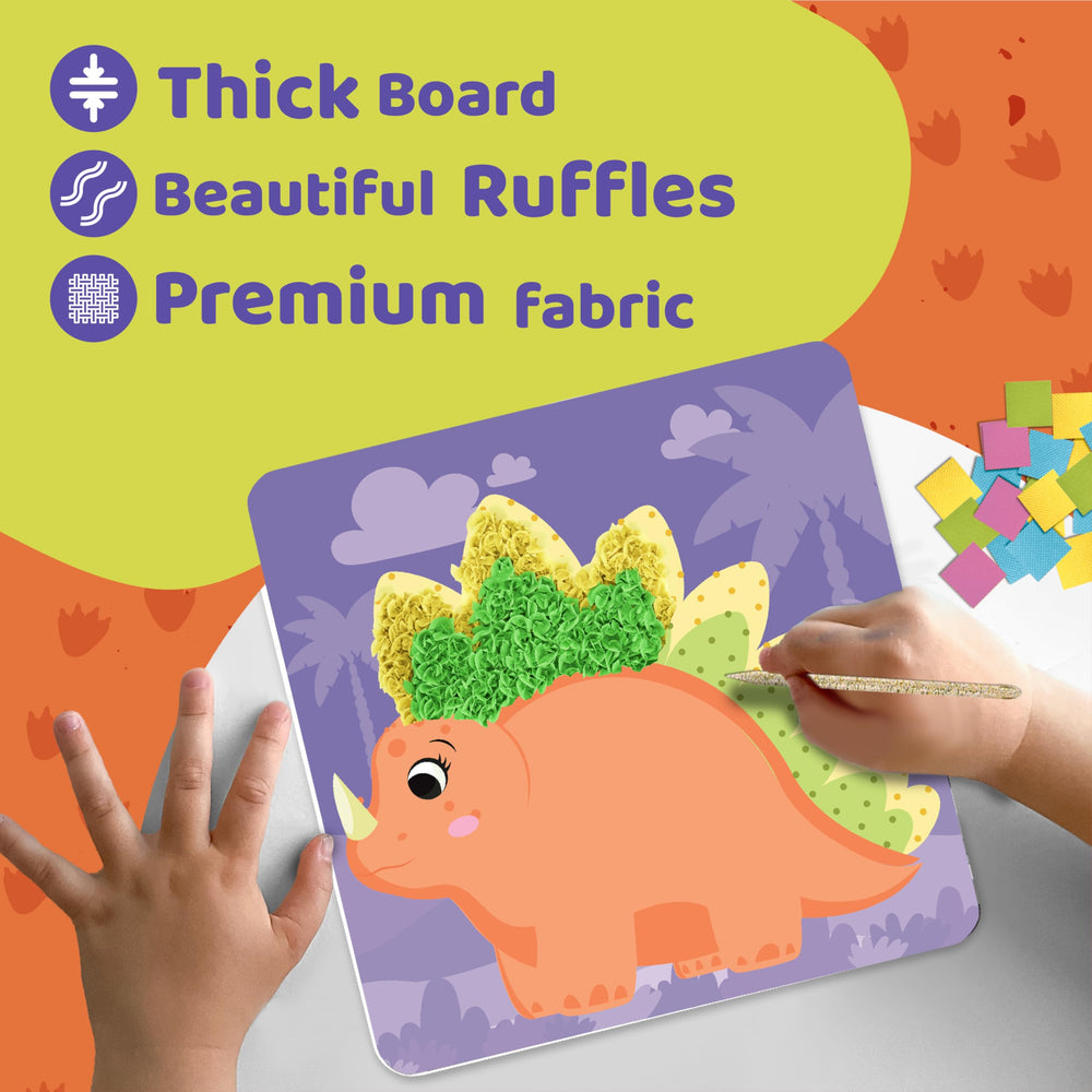 jackinthebox Poke Poke Art Fabric squares pack adds color to projects