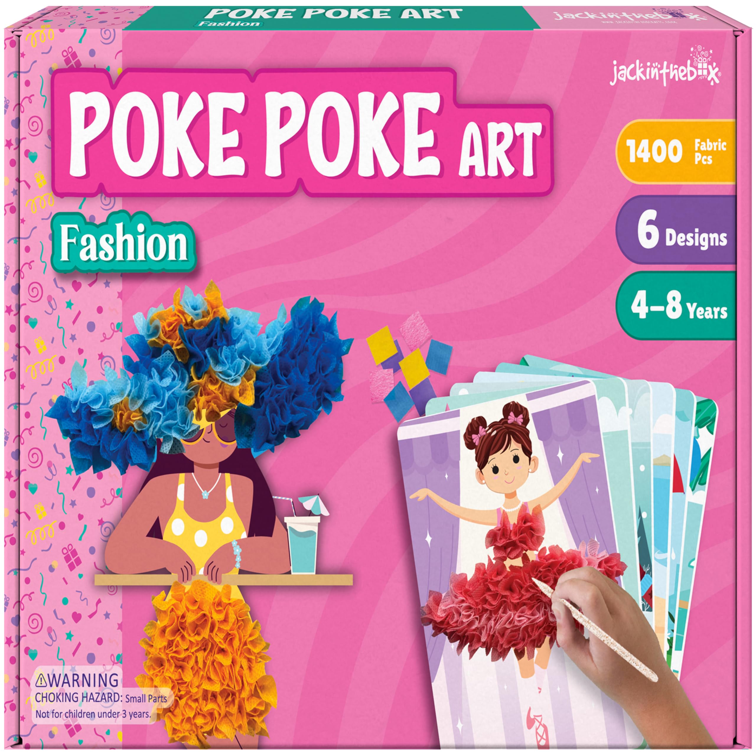 jackinthebox Poke Poke Art fashion outfits—imaginative dress-up play for kids.