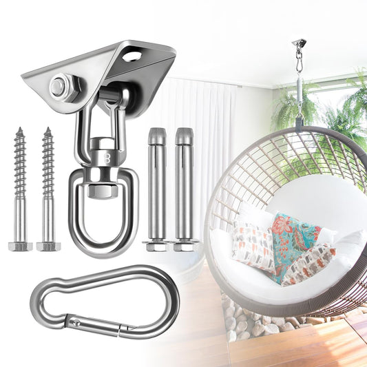 Jacnitad hammock hanging kit base for secure ceiling installation