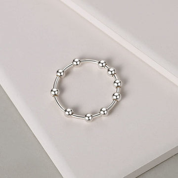 Jacruces stacking-friendly silver ring for versatile fashion use.