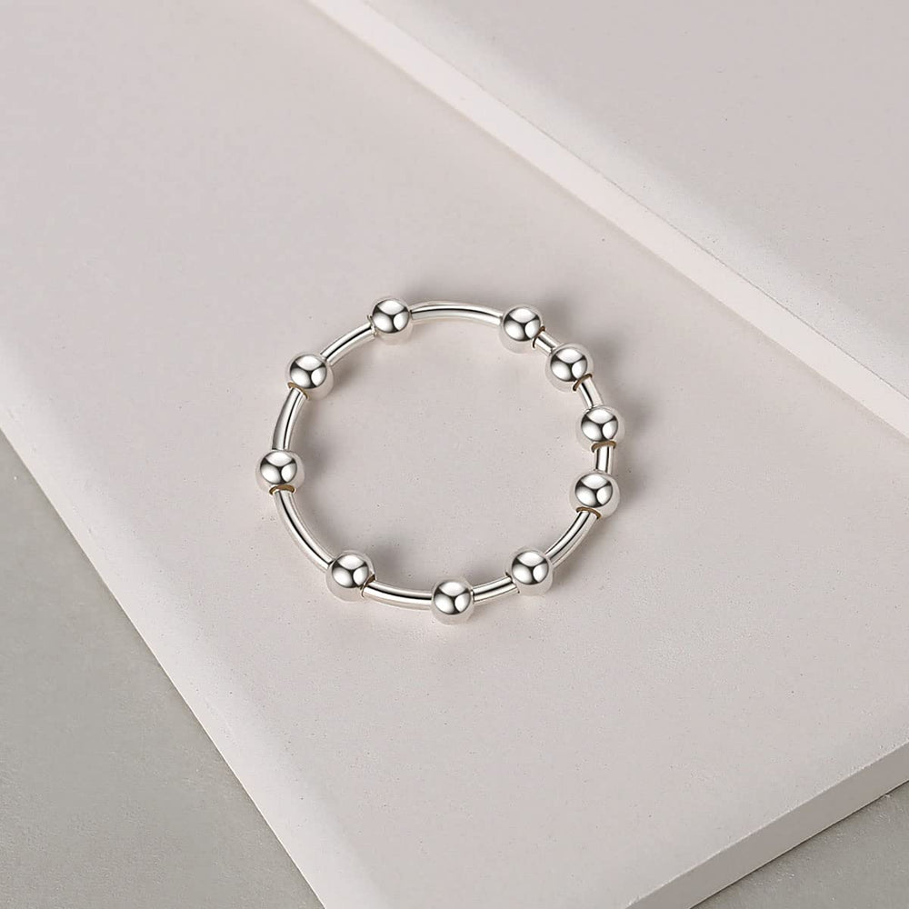 Jacruces stacking-friendly silver ring for versatile fashion use.