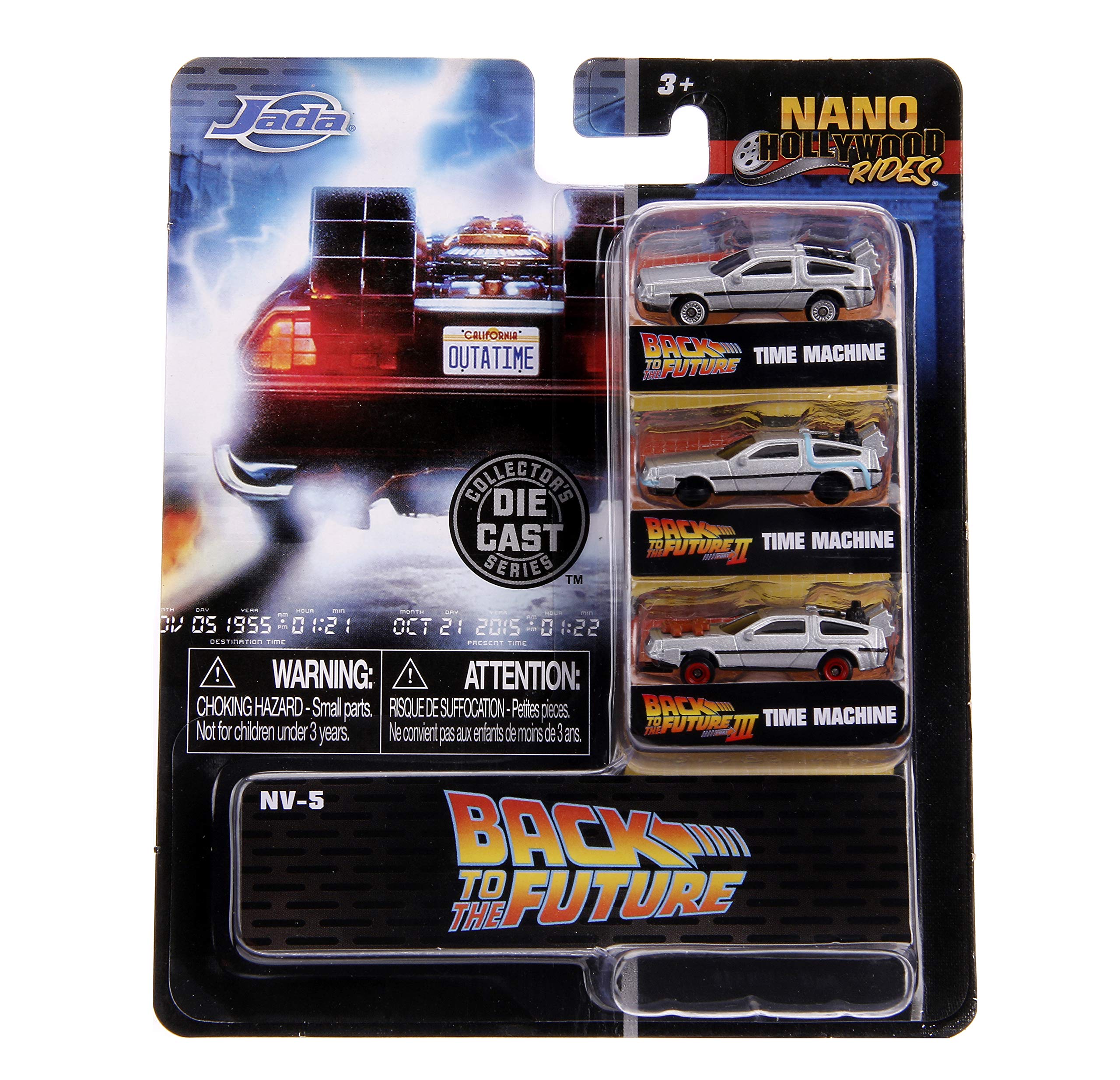 Jada Back To The Future nano time machine screen-accurate details; hobby-grade