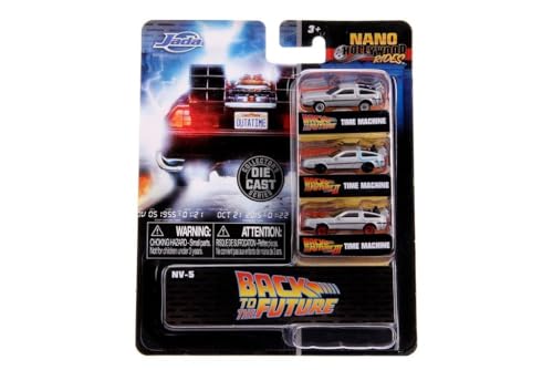 Jada Back To The Future nano time machine side view; perfect desk display piece