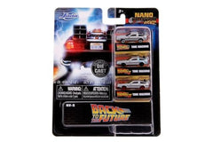 Jada Back To The Future nano time machine side view; perfect desk display piece