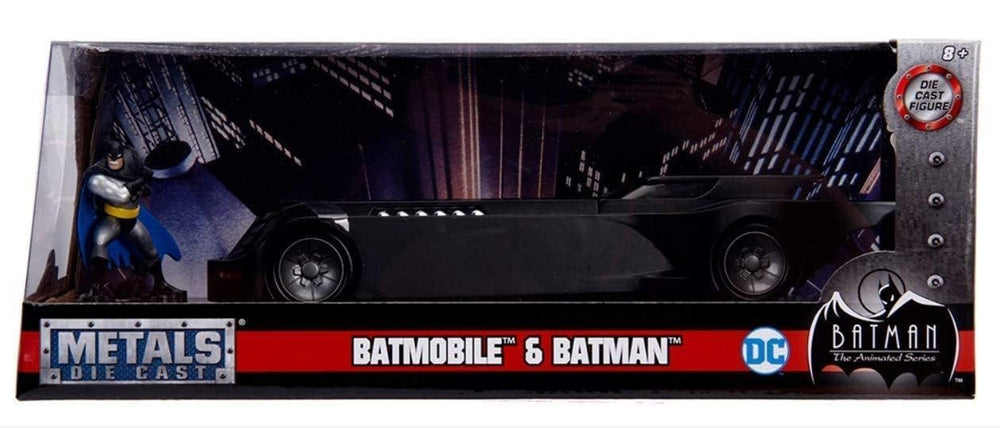 Opening hood detail reveals authentic Batmobile features.