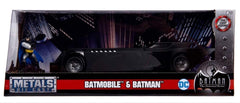 Opening hood detail reveals authentic Batmobile features.