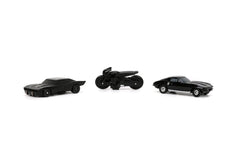 Jada Batmobile Nano Hollywood Rides wheels detail emphasizes durable die-cast quality