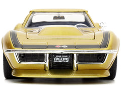 Jada Big Time Muscle 1:24 Corvette Stingray ZL-1 premium rubber tires for authentic feel.