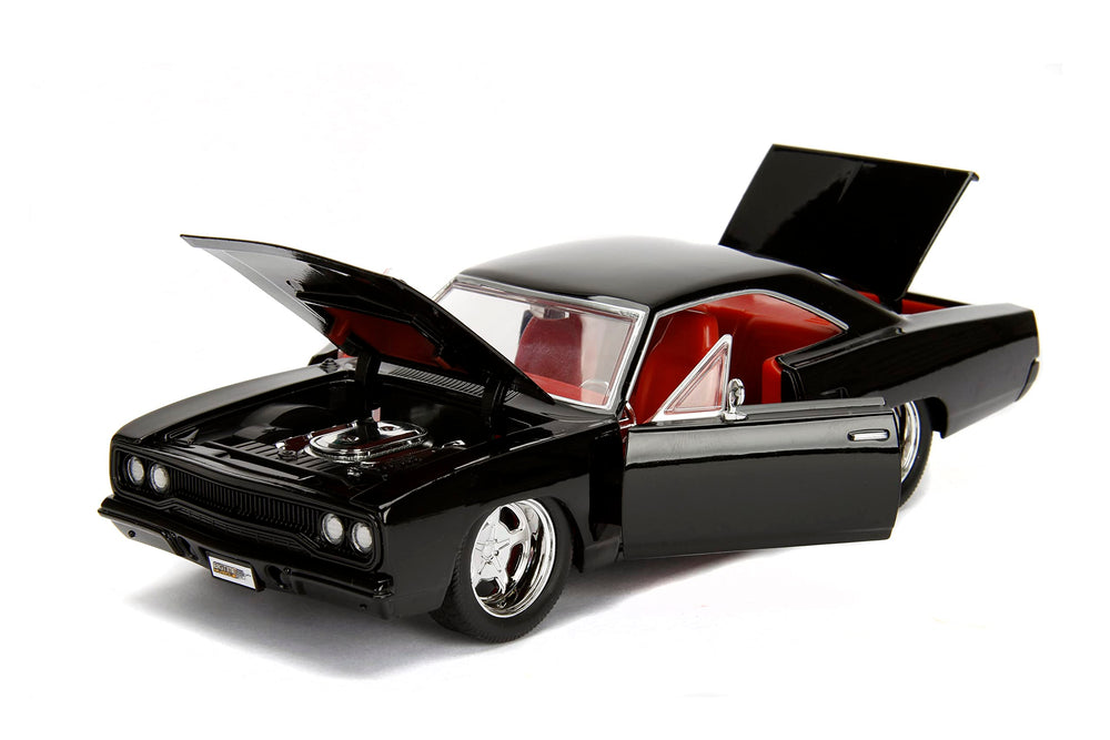 Jada Big Time Muscle 1:24 premium rubber tires for authentic grip.