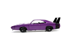 Jada Big Time Muscle 1969 Dodge Charger Daytona rugged die-cast body for durability and play.