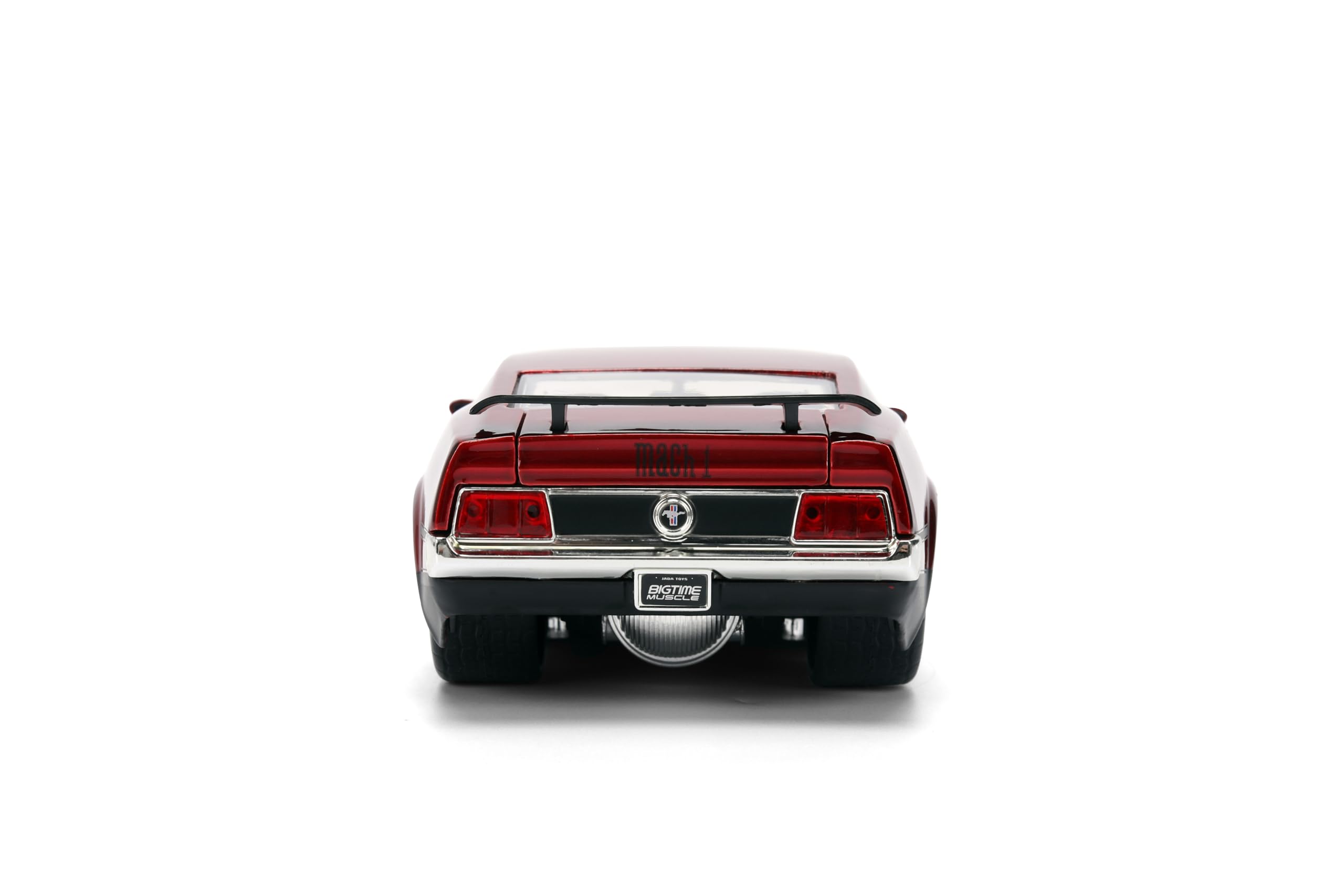 Jada Big Time Muscle Mustang Mach 1 diecast metal texture.