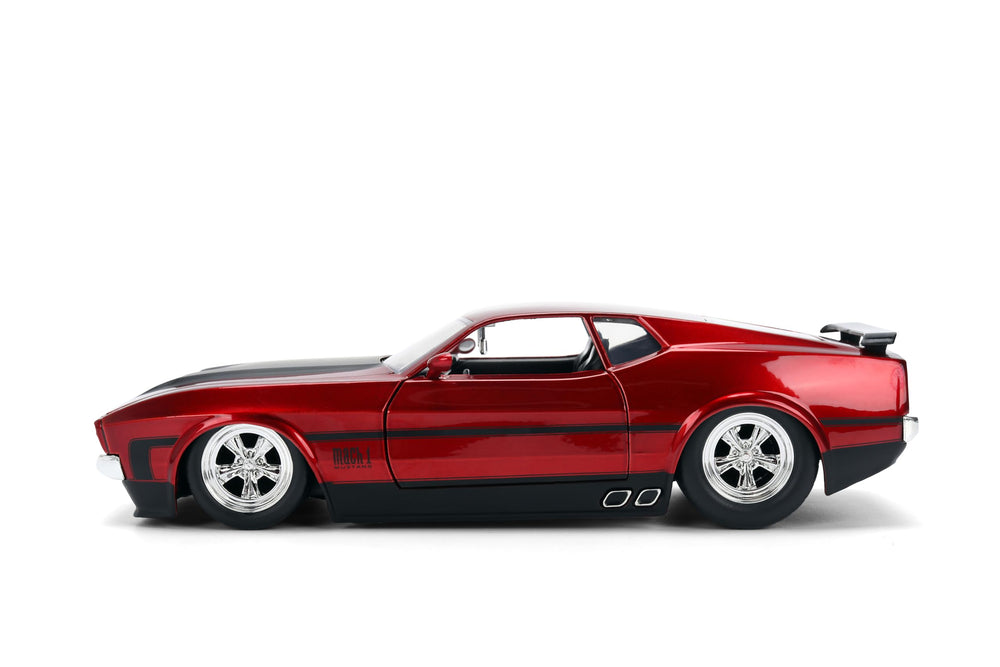 Jada Big Time Muscle Mustang Mach 1 packaging shot emphasizes collectability.