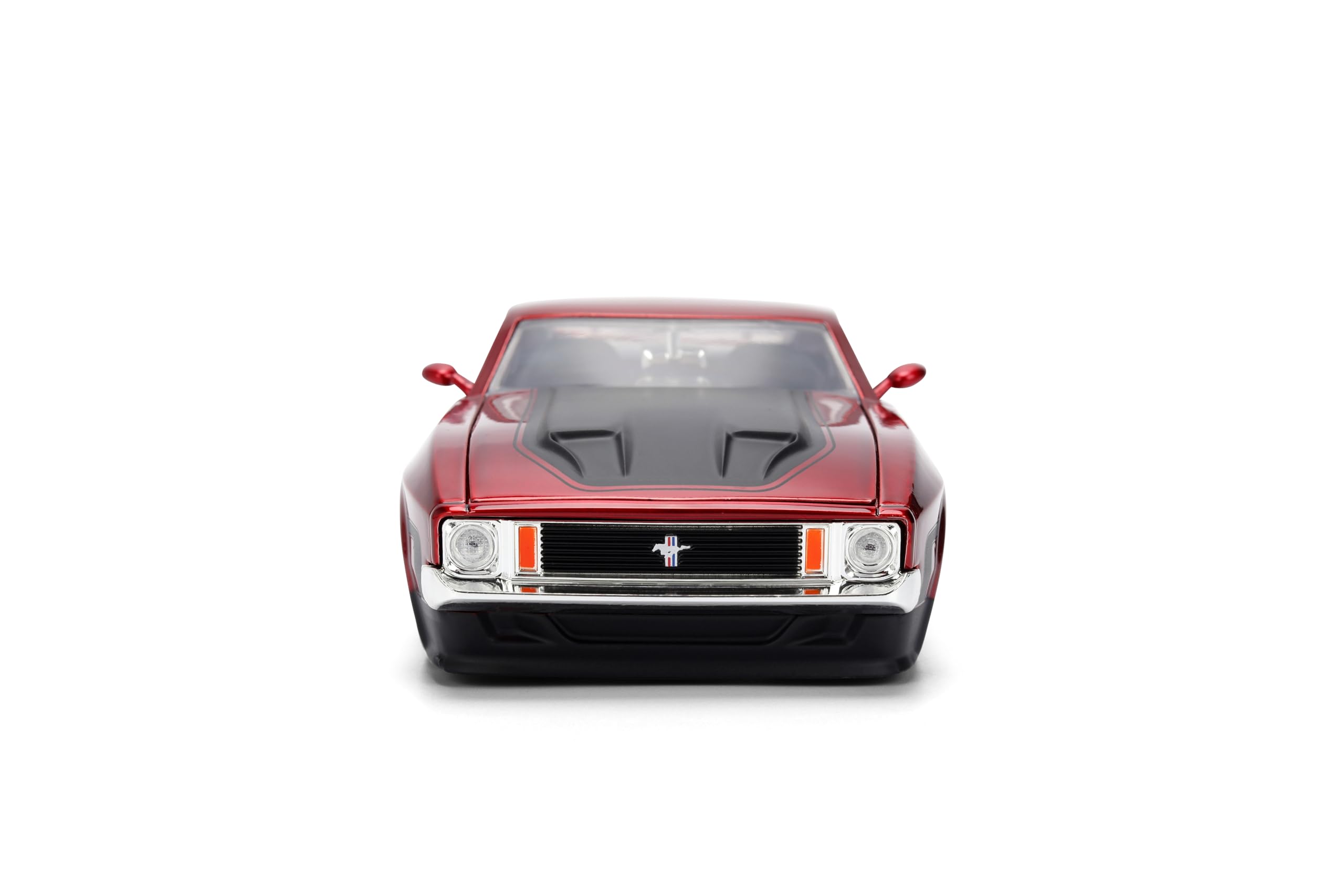 Jada Big Time Muscle Mustang Mach 1 wheels close-up shows premium finish.