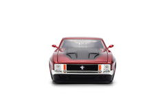 Jada Big Time Muscle Mustang Mach 1 wheels close-up shows premium finish.