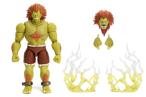 Blanka interchangeable heads and hands enable dynamic signature moves for collectors