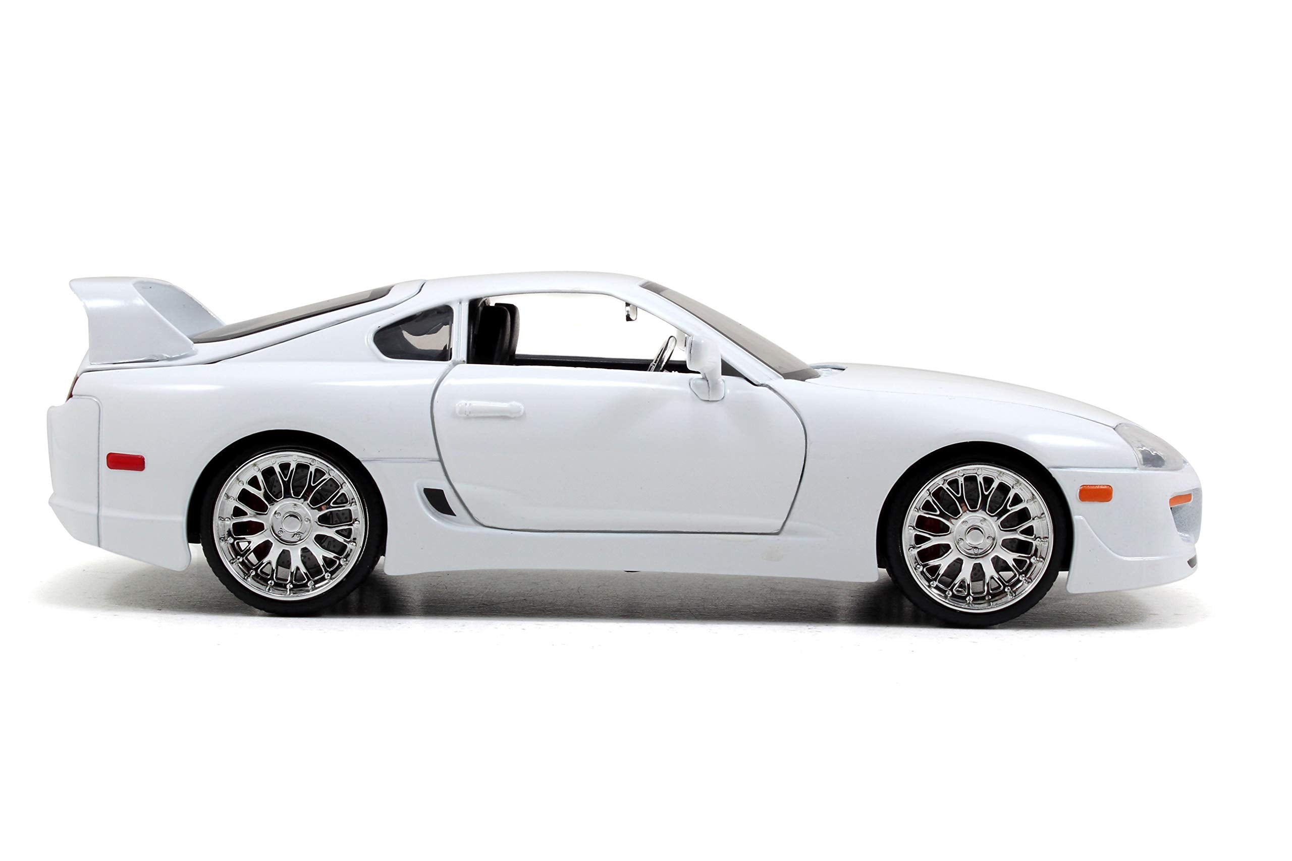Jada Brian's Toyota Supra 1:24 durable die-cast construction for long-lasting display.