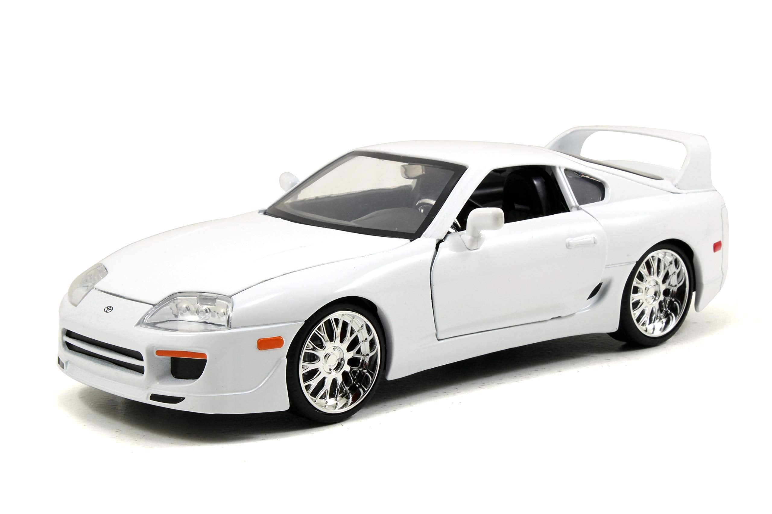 Jada Brian's Toyota Supra 1:24 front view showing die-cast detailing for display.