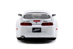 Jada Brian's Toyota Supra 1:24 opening hood feature for realism and play.