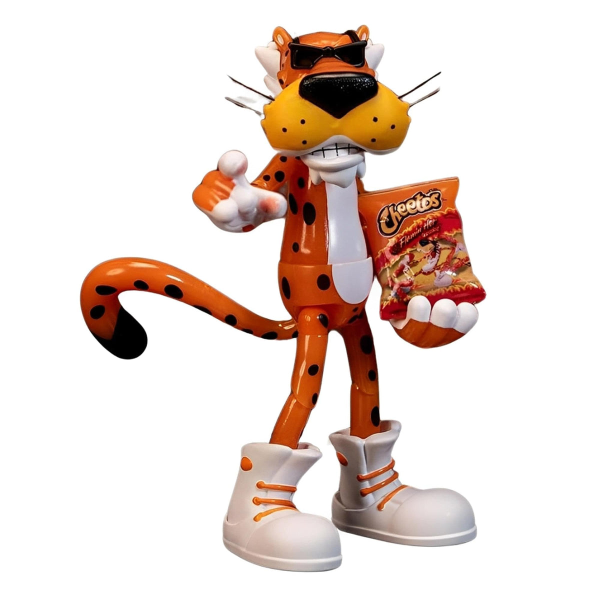 Jada Toys Chester Cheetah 6in figure with glow-in-the-dark feature for display and collecting.
