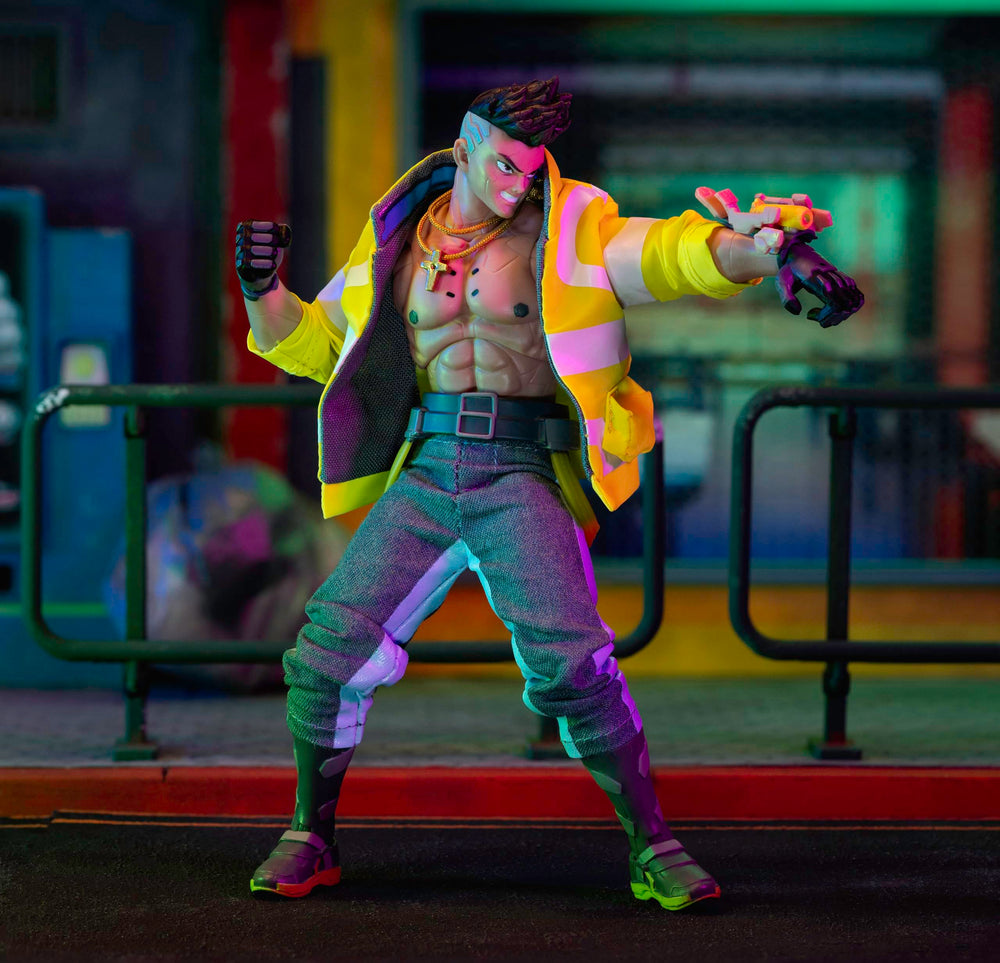 Jada Cyberpunk David Martinez pistol and arm cannon for display