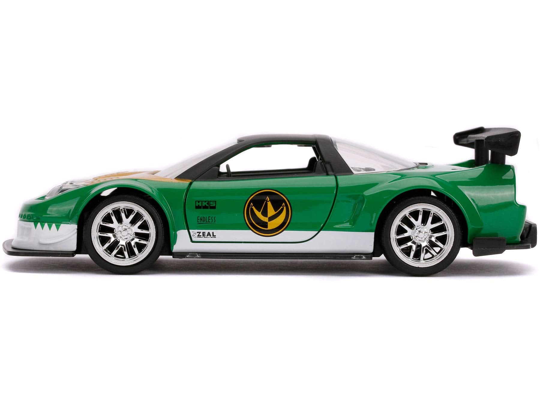 Jada die-cast metal body with rubber tires emphasizes durable build