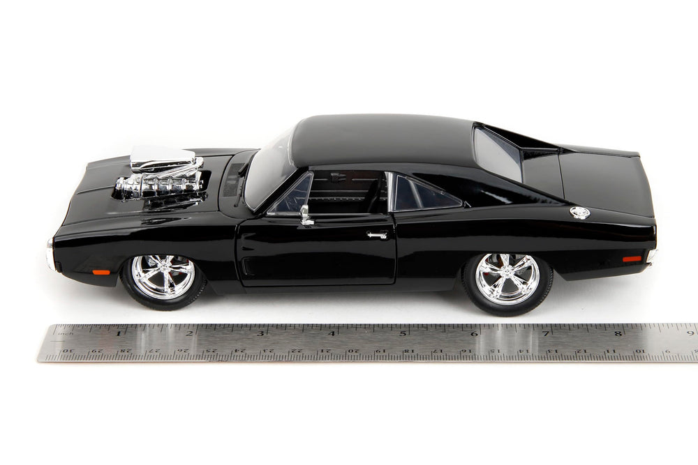 Jada Die-Cast Charger collector display image promotes home shelving as a cinematic homage.
