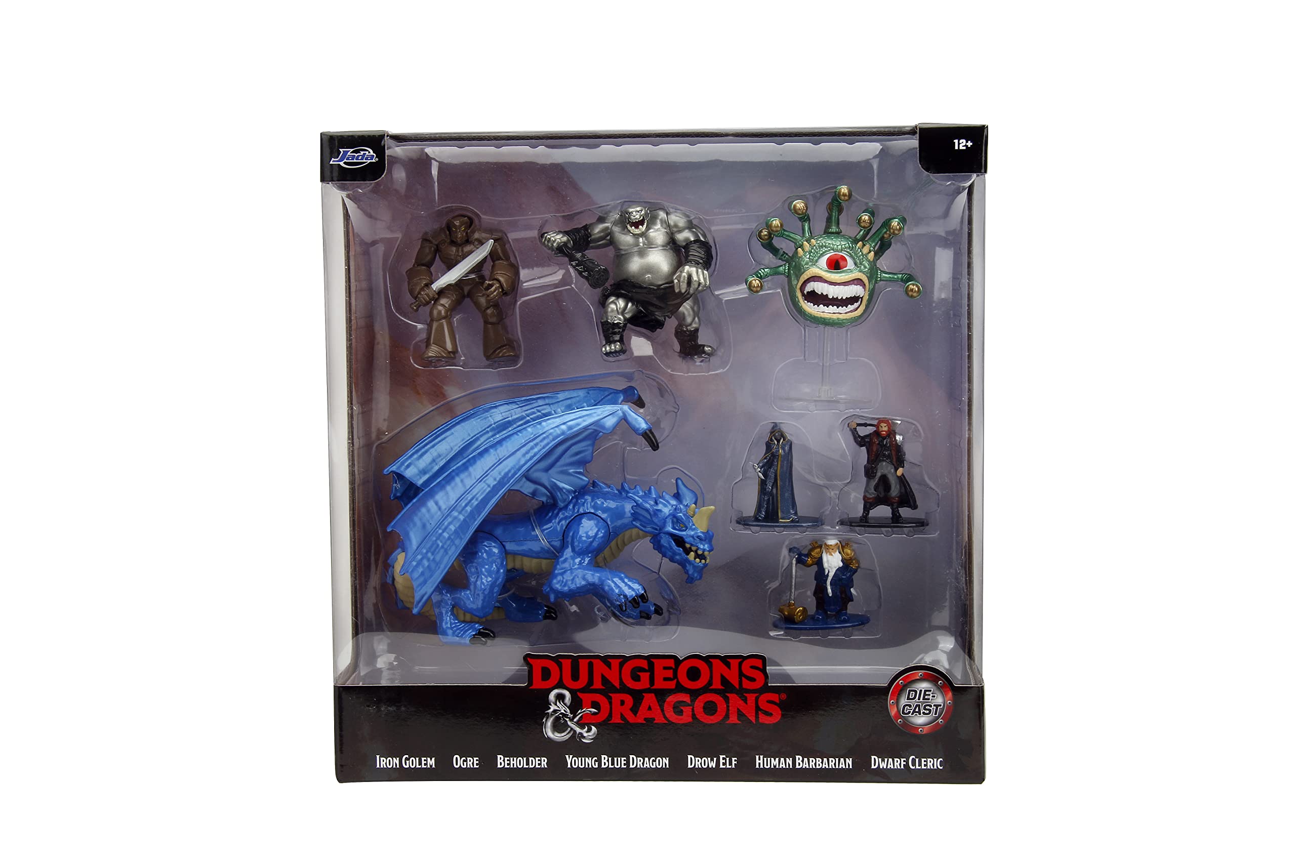 Jada DND mega pack close-up shows metallic paint detail for authentic look.