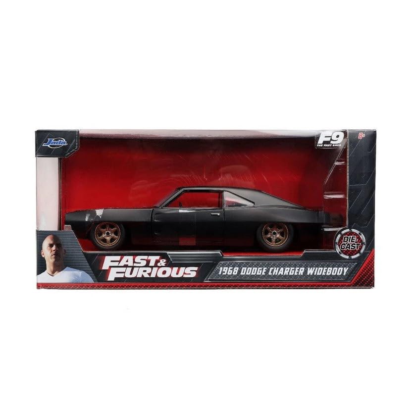 Jada Charger Widebody die-cast with opening doors and trunk; interactive shelf centerpiece