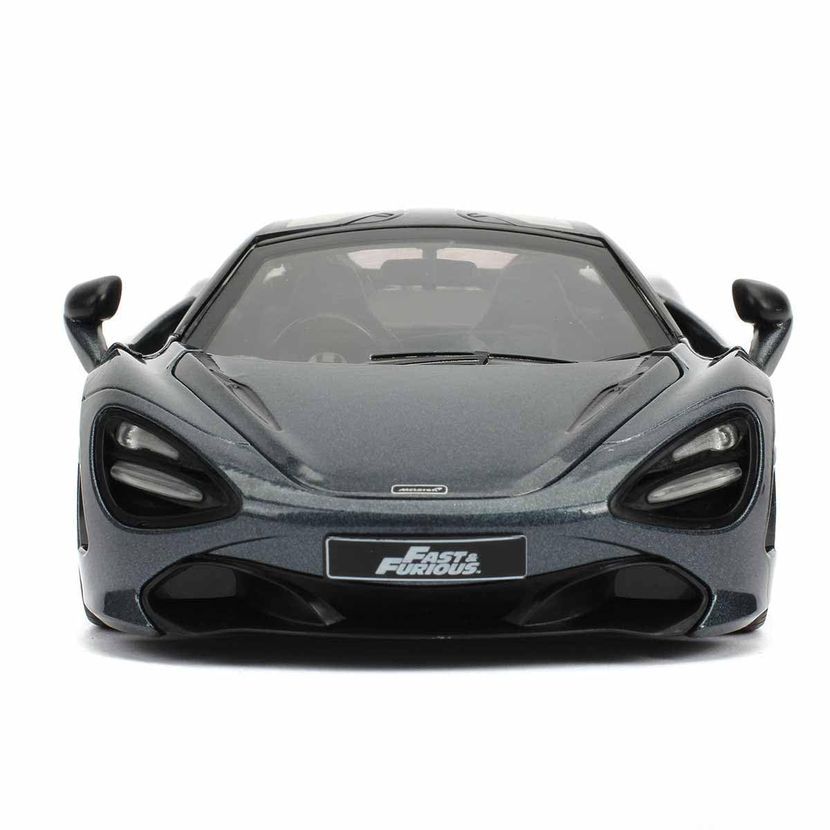 Jada Shaw McLaren 720S side profile highlights sleek lines perfect for display cases.