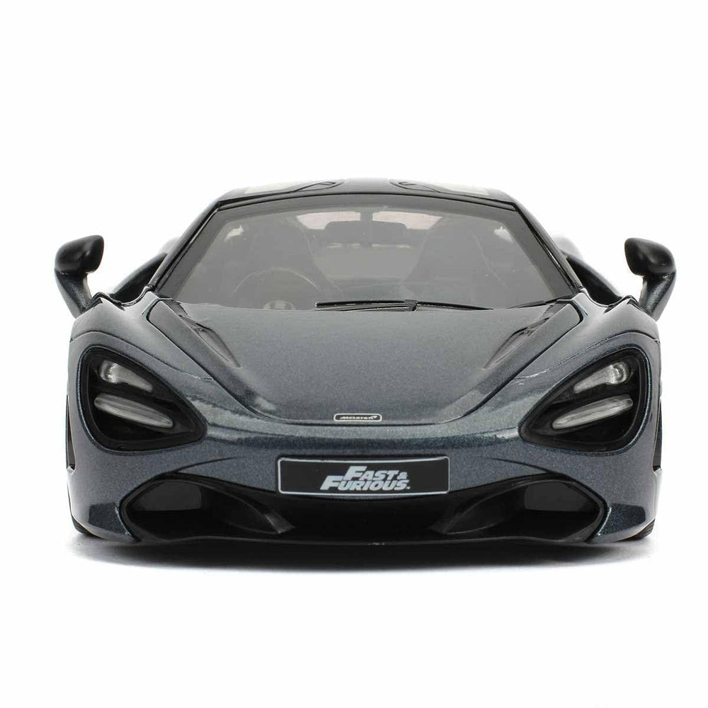 Jada Shaw McLaren 720S side profile highlights sleek lines perfect for display cases.