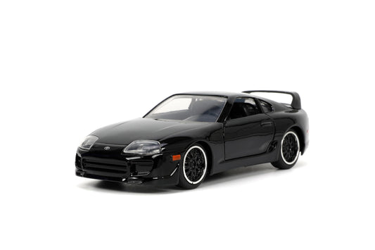 Jada Fast & Furious Toyota Supra die-cast, front view, ideal display piece for collections.