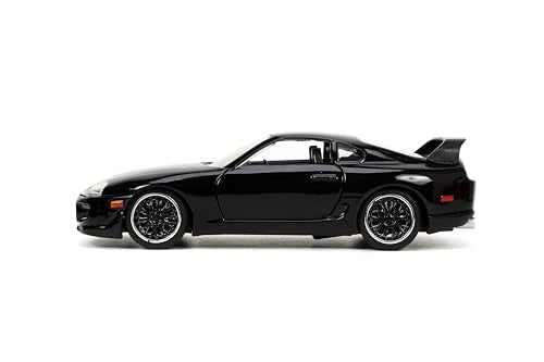 Jada Supra die-cast, interior detail close-up, accurate styling for enthusiasts.