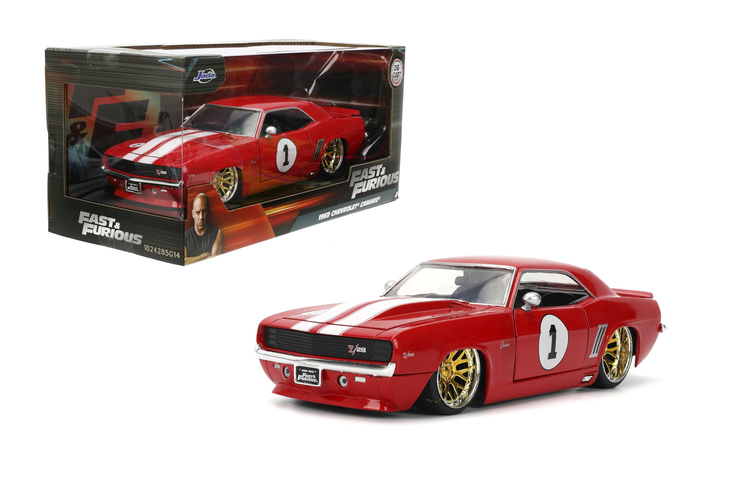 Jada Toys Fast and Furious 1969 Camaro exterior detail for authentic display