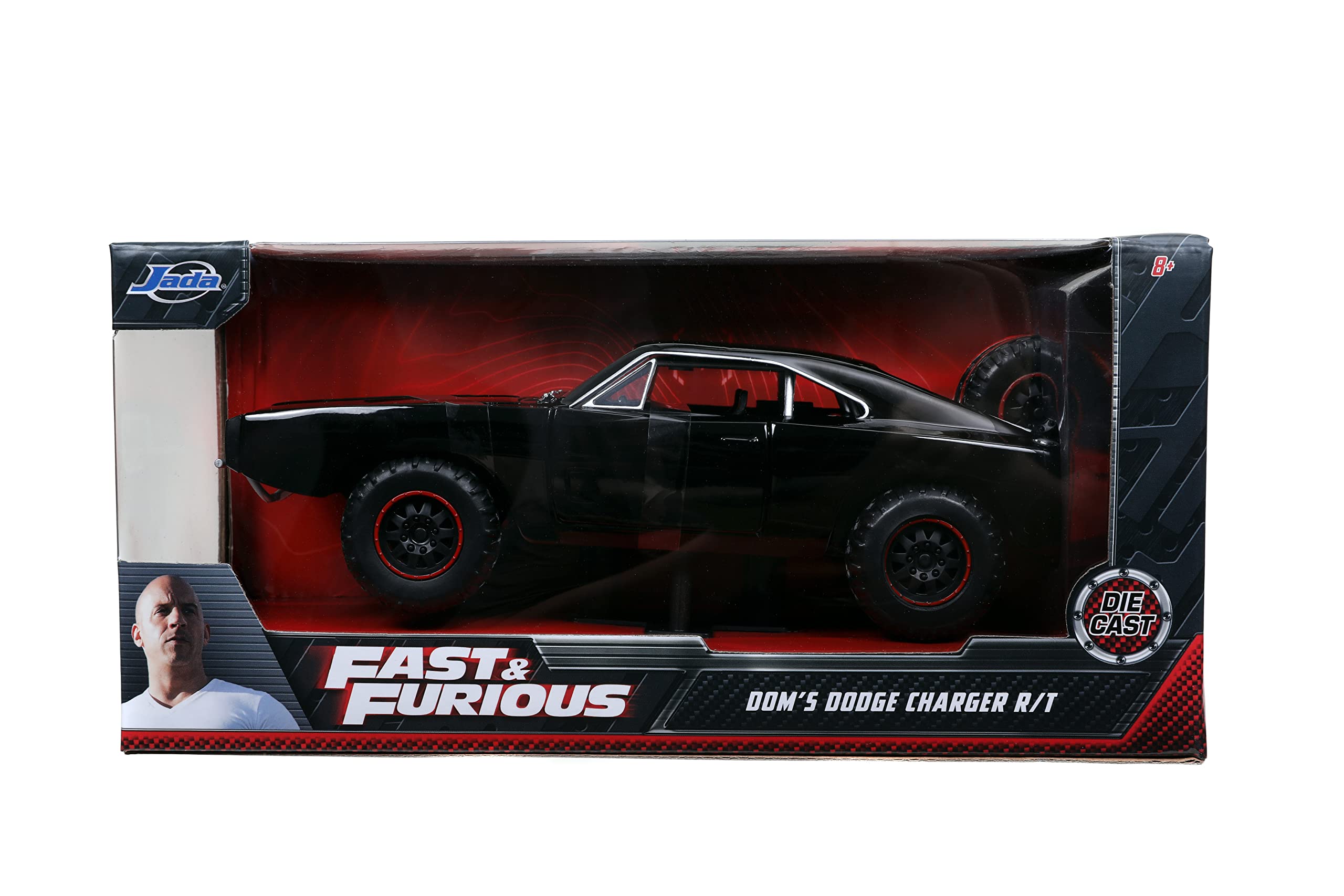 Jada Fast & Furious 1970 Dodge Charger diecast, rear view with detailed taillights