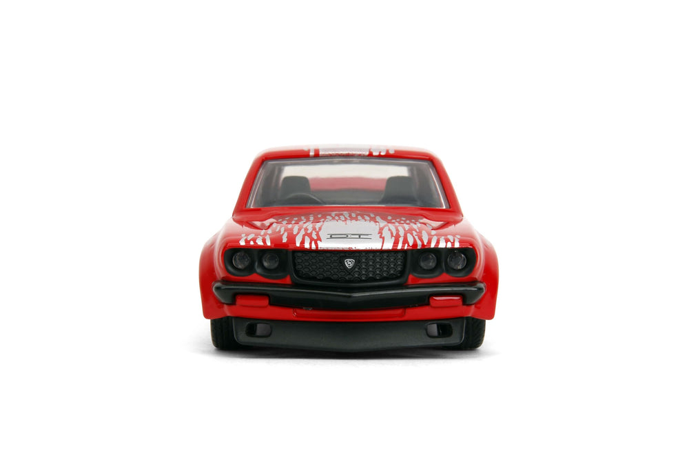 Jada RX-3 chassis shot shows durable die-cast construction.