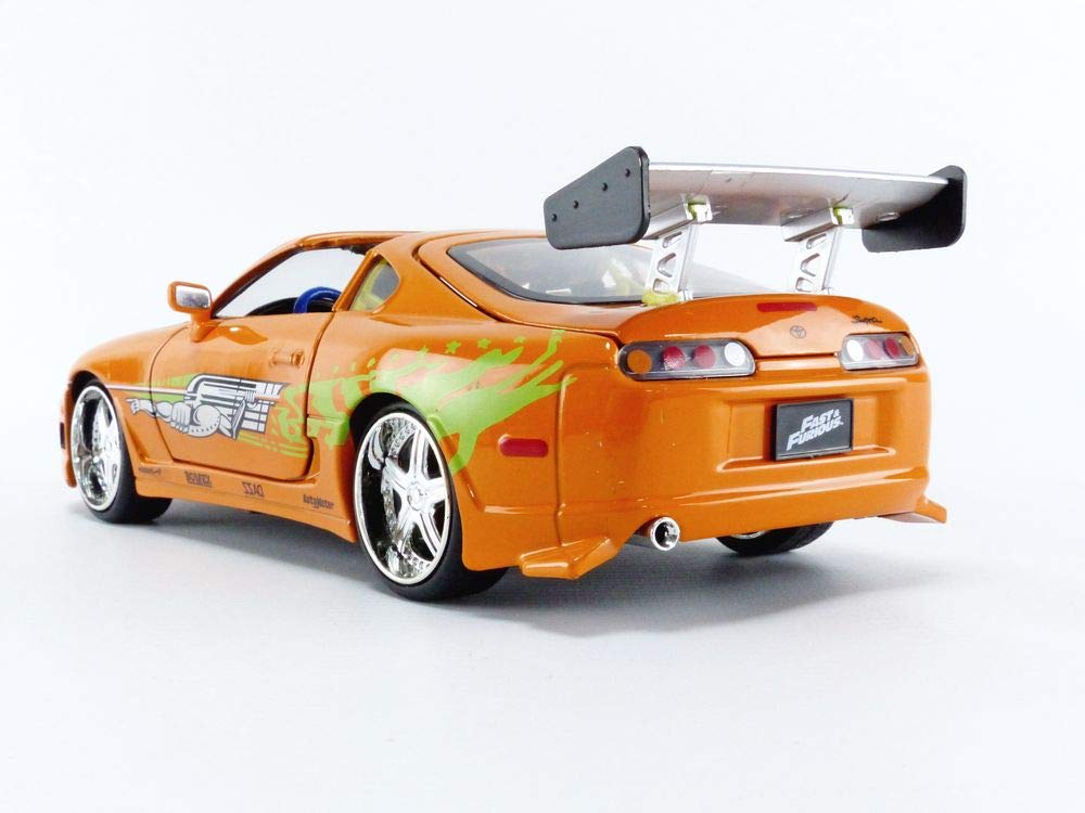 Engine detailing on Jada Brians Supra adds realism