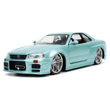 Jada Brian's Skyline GT-R R34 exterior with movie-accurate detailing for display.