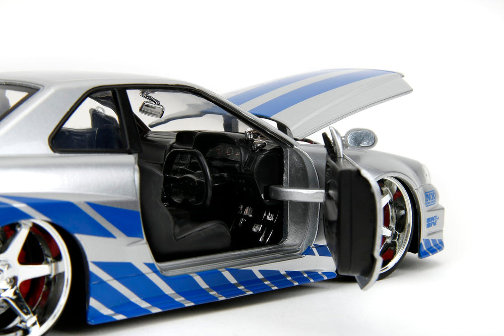 Engine compartment detail adds visual depth to the model for shelf display.