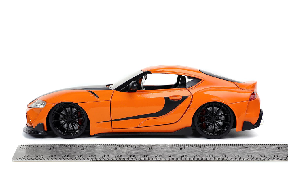 Jada Fast & Furious F9 Supra premium rubber tires add realistic traction visuals