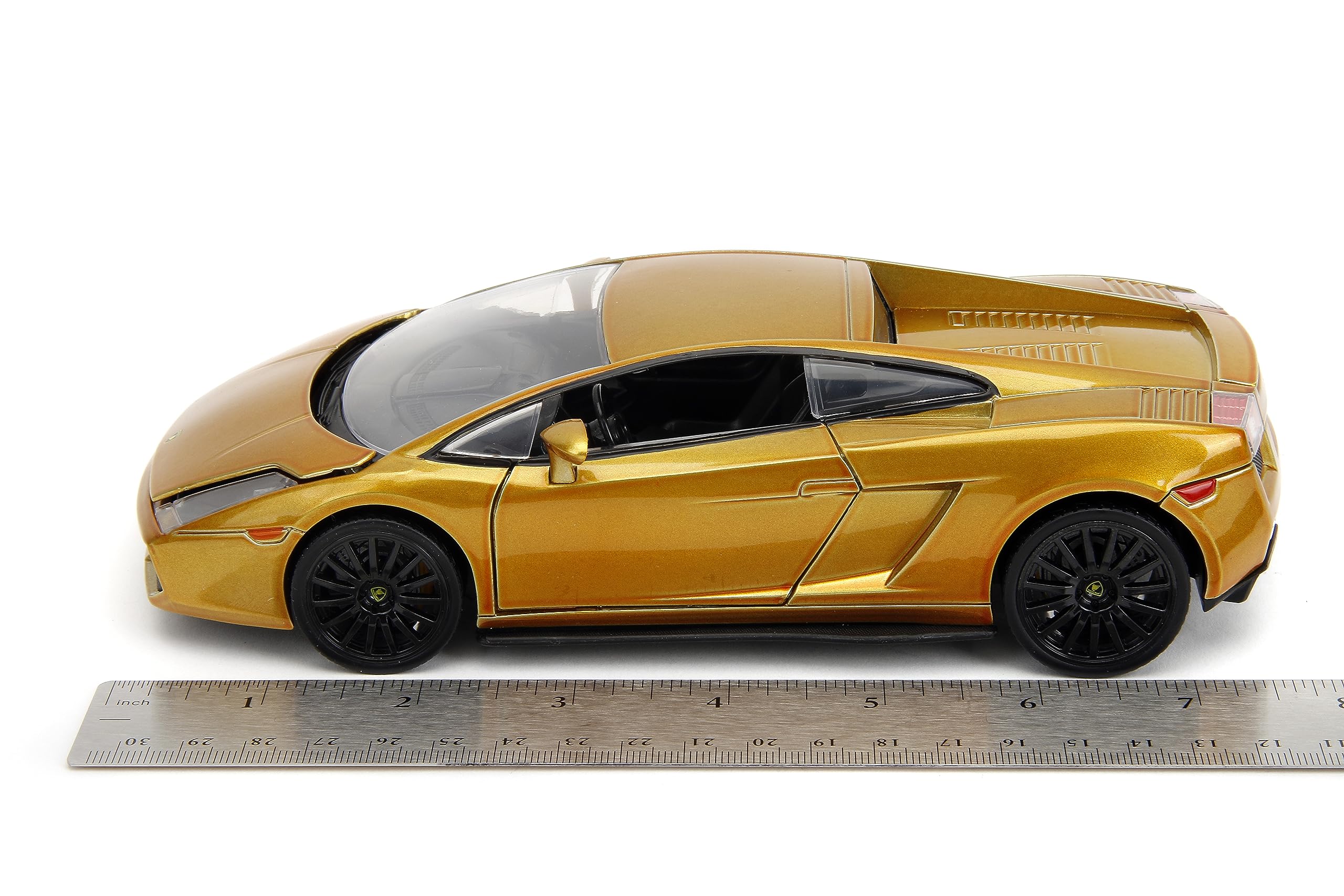 Jada Gold Lamborghini Gallardo premium rubber tires for durable handling