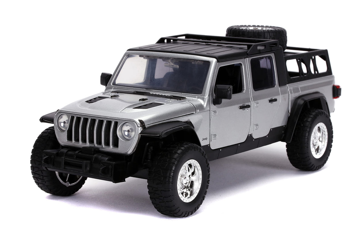Jada Jeep Gladiator 1:24 open hood display-ready detail.