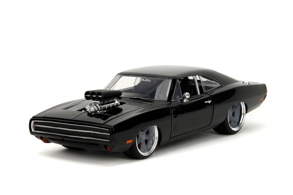 Jada Fast & Furious 1970 Dodge Charger glossy black finish on display.