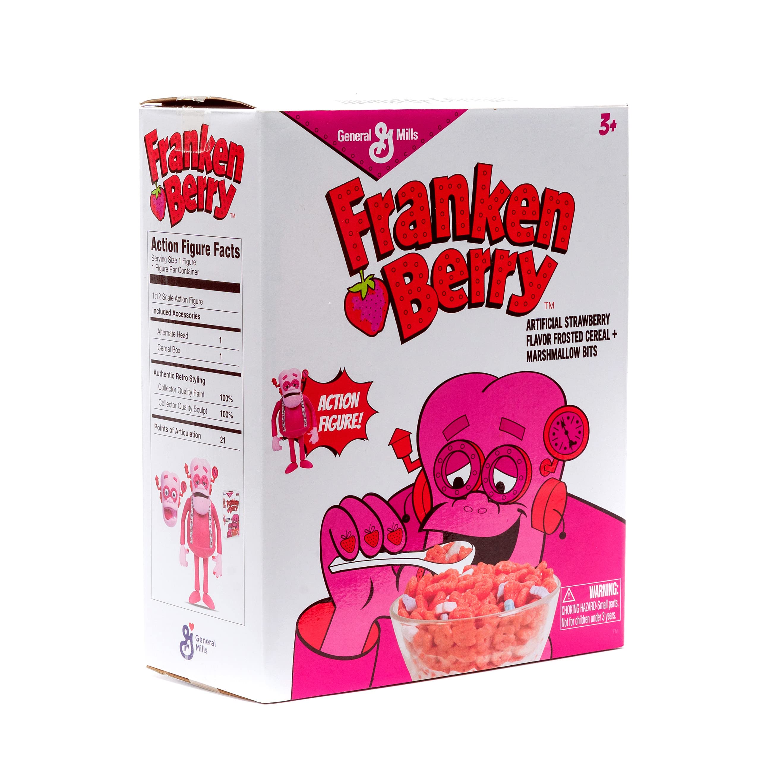 Retro cereal box packaging featuring Frankenberry for collectors.