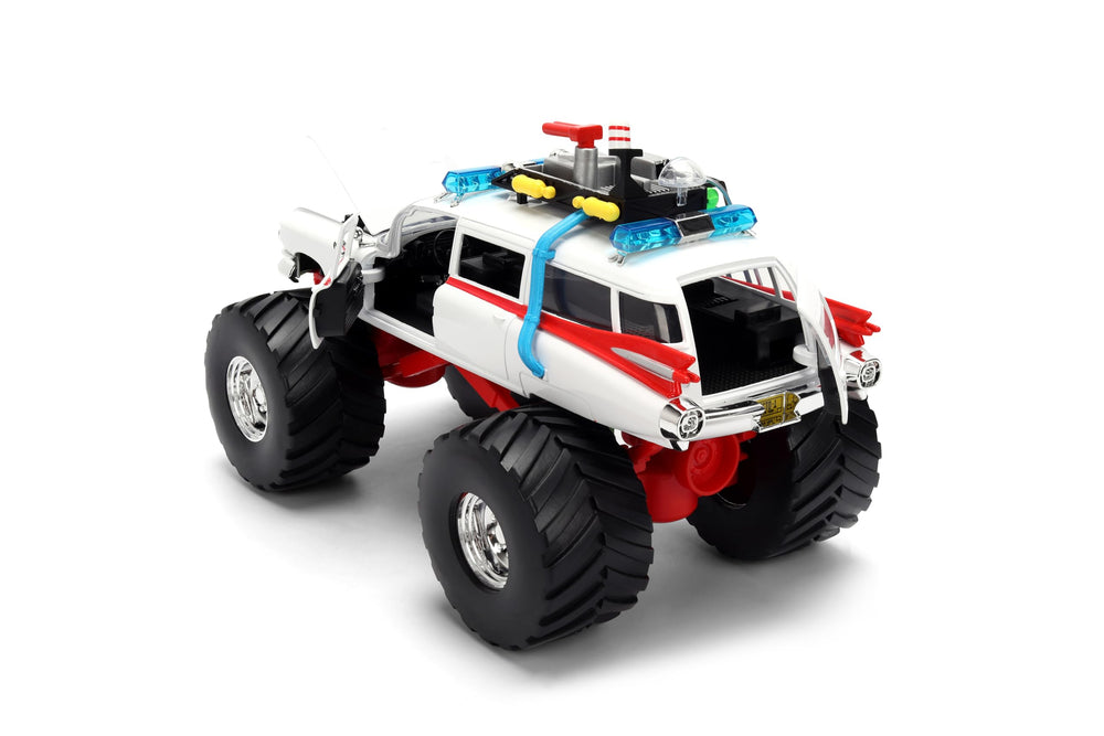 Jada Ghostbusters Ecto-1 display stand for organized shelves